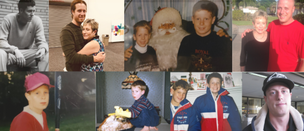 collage of photos of Ryan and Andrew Parent