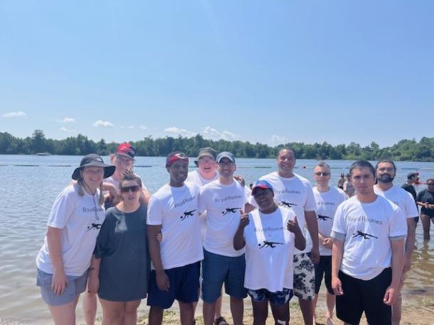 The Royal's team at the annual HOPE volleyball tournament. 