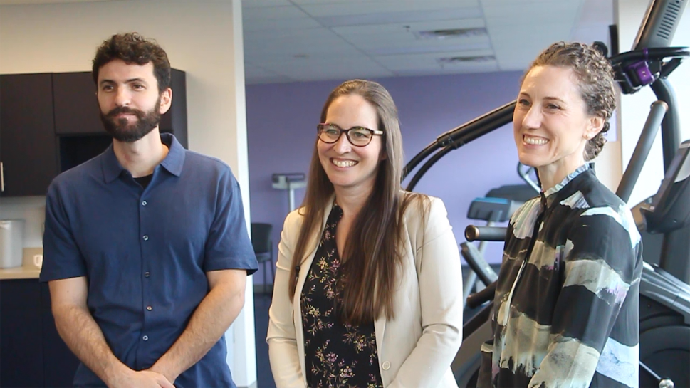 Dr. Arthur Chaves, Dr. Sara Tremblay and Dr. Lara Pilutti.