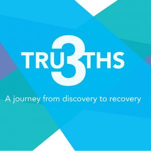 The three truths logo reading a journey from discovery to recovery 