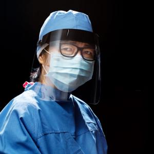 Health care worker wearing PPE