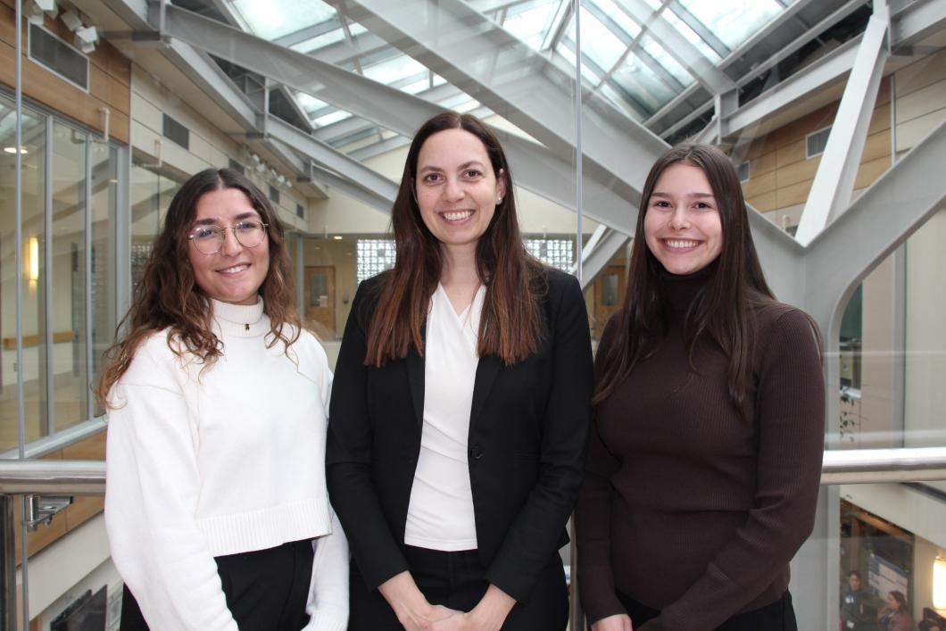 Researchers Leen Ghanayem, Jennifer Phillips, and Chelsea Montgomery.