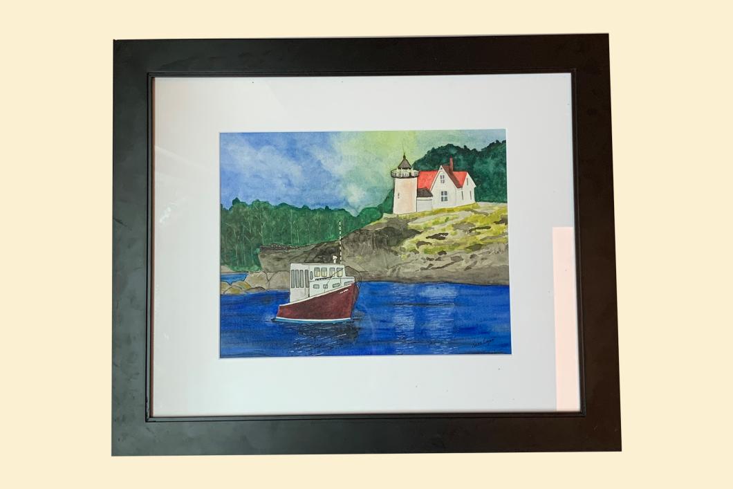 Evening in the Harbour, by Ruth Logan | $130