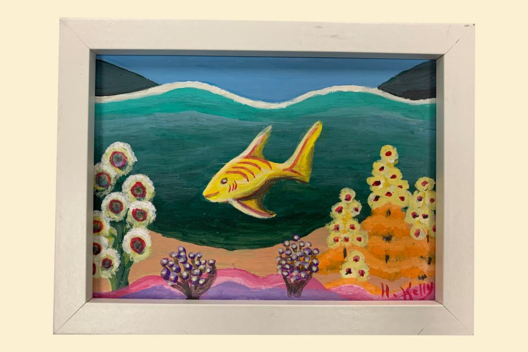 Under the sea, by Helen Kelly (11”x 7”) | $25