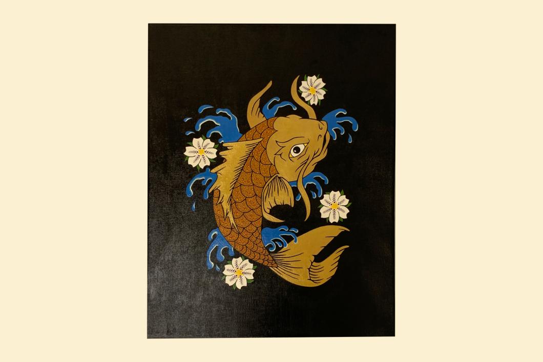 Koi, by Linda Gallant (16”x 20”) | $250